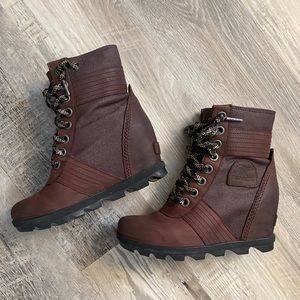 Eggplant Sorel Lexie Wedge